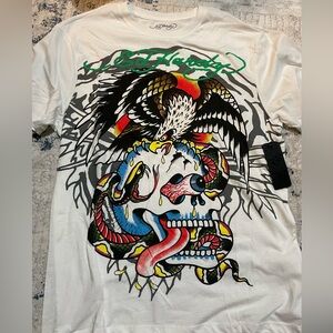 Ed Hardy White Tshirt 🤍